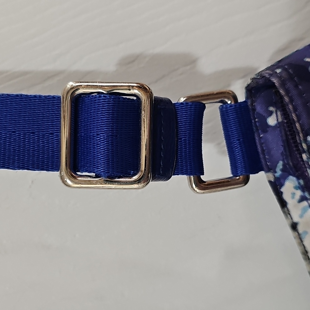 Coach Y2K Nylon Abstract Blue and White Crossbody Bag - Picture 8 of 17